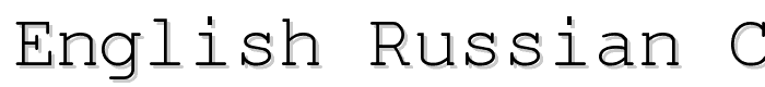 English-Russian Courier font